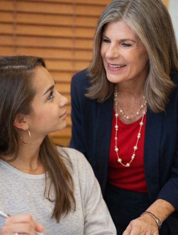 Jill Woolbright Engaging with Students in Flagler County Schools